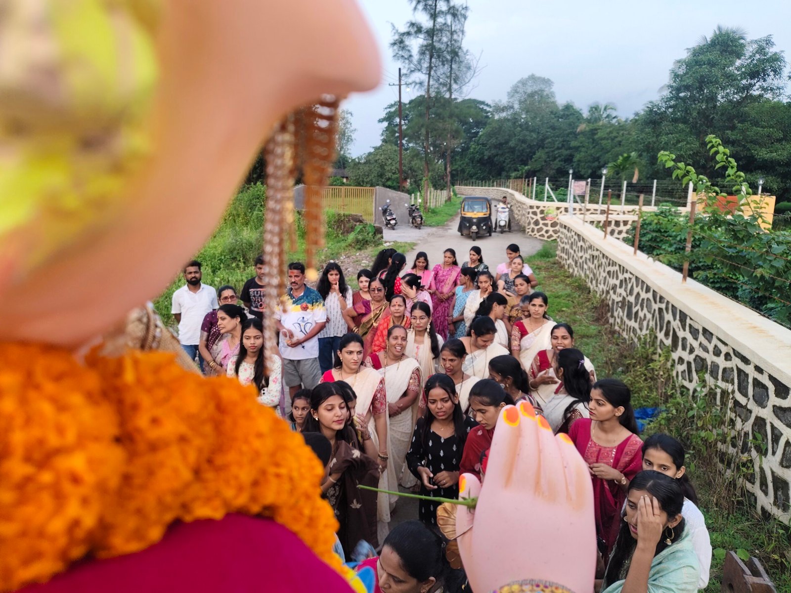 संजय गंगावणे यांच्या गणरायाला भक्तिभावाने निरोप