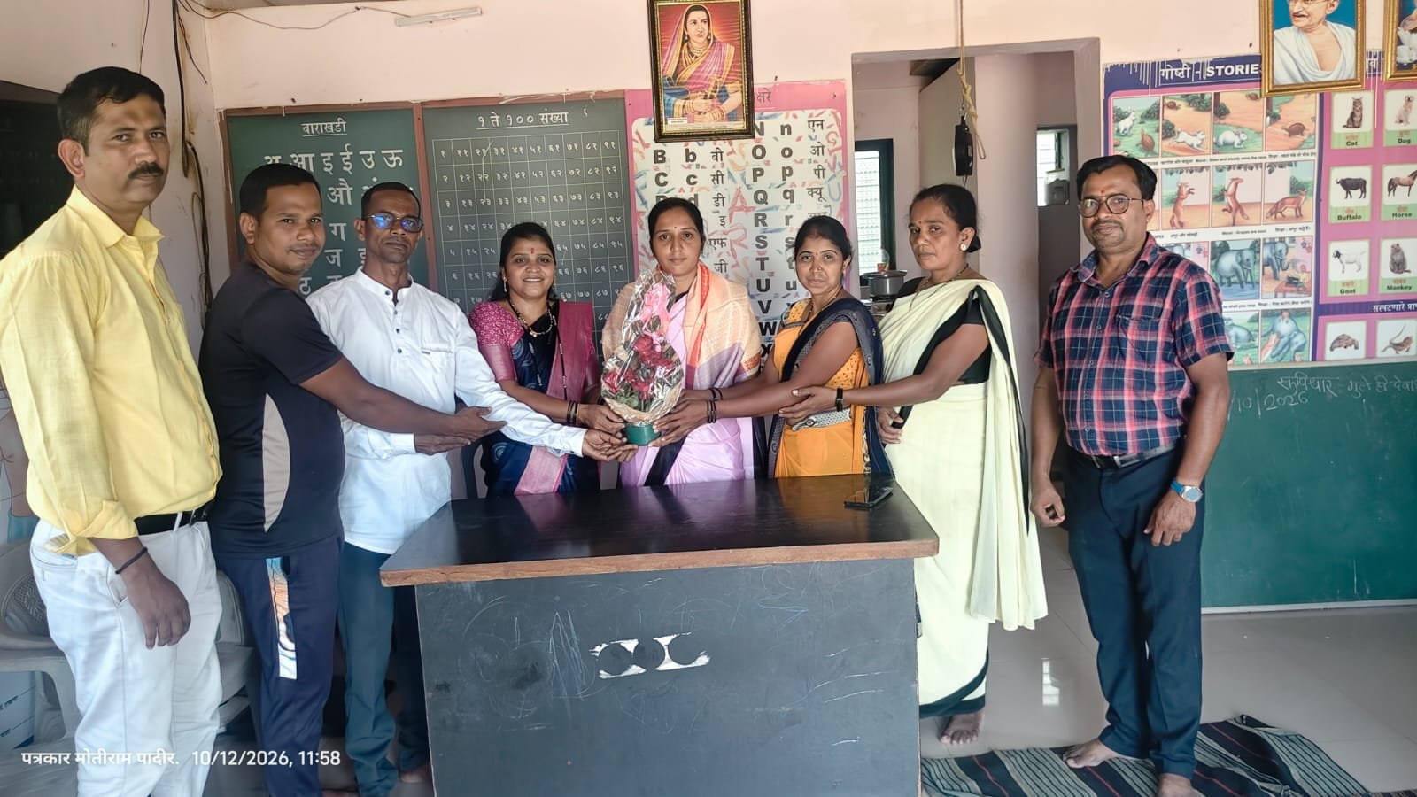 लोभेवाडी अंगणवाडीत नवनियुक्त सेविका दर्शना लोभी यांचा उत्साहात सत्कार
